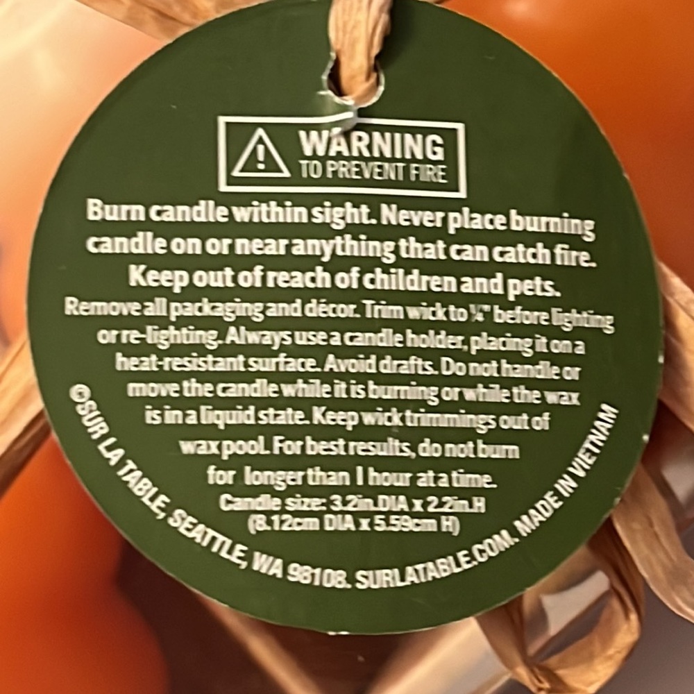 3 Pumpkin Candles - Picture 5 of 5